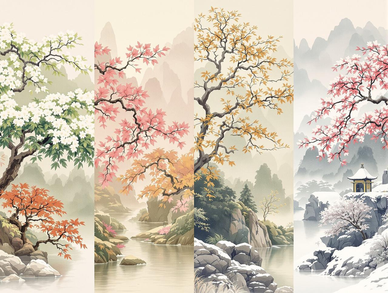 东方美学·四季系列 - 桃花视频庭园专题